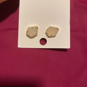 Kendra scott platinum drusy studs